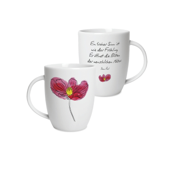 Geschenktasse Motiv "Mohnblume"