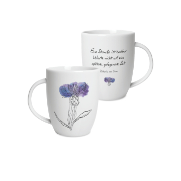 Geschenktasse Motiv "Kornblume"