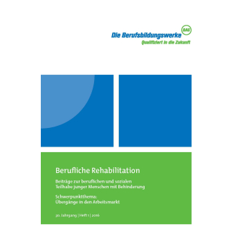 Berufliche Rehabilitation - Heft 1 / 2016